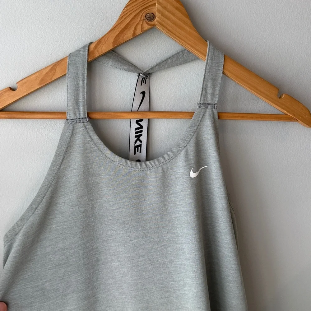 Nike Grey and Black Racerback Tank